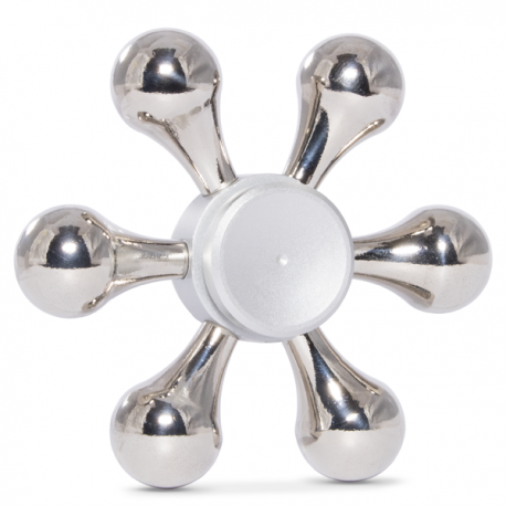 Brand New 6 Arms Metal Fidget Spinner With Pouch. 