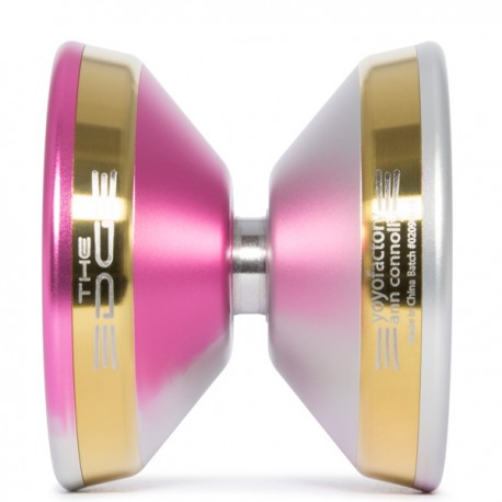 YoYoFactory EDGE Pink/Silver Fade with Gold Rings (Ann Connolly Ed.) SHAPE