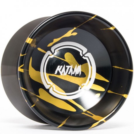 Magicyoyo Katana Black w/ Gold Splash - Black Rings