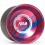 Magicyoyo Katana Red w/ Blue Splash - Black Rings