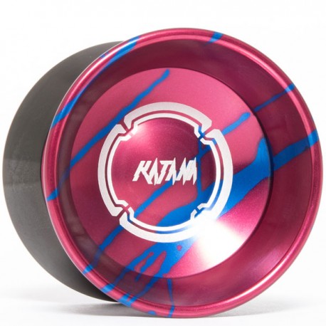 Magicyoyo Katana Red w/ Blue Splash - Black Rings