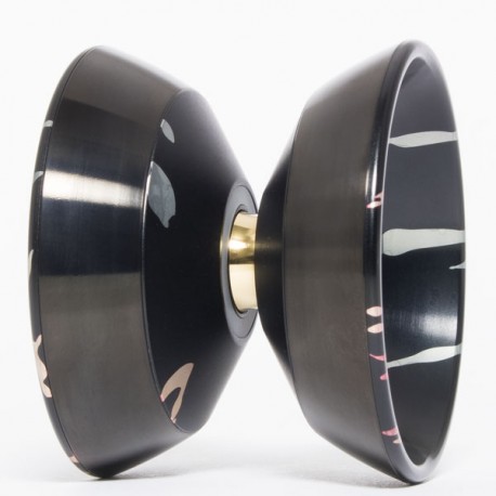 Magicyoyo Katana Black w/ Fade Splash - Black Rings