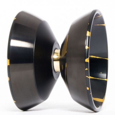 Magicyoyo Katana Black w/ Gold Splash - Black Rings