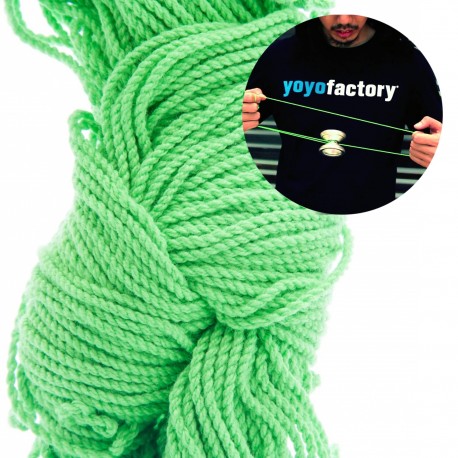 YoYoFactory 10 cuerdas. (Verde 100% Poliéster)