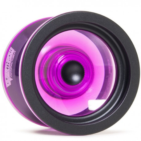 YoYoFactory Overthrow Translucent Purple / Black Rims