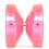 YoYoFactory Wedge Translucent Pink w/ Silver Hub SHAPE